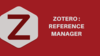 Training on Zotero reference management system on September 17, 2021